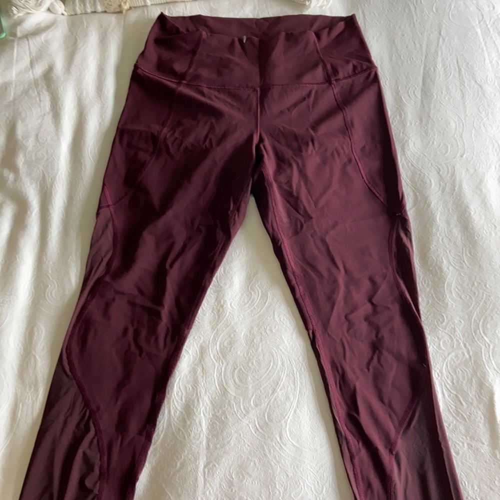 Lululemon Maroon Leggings